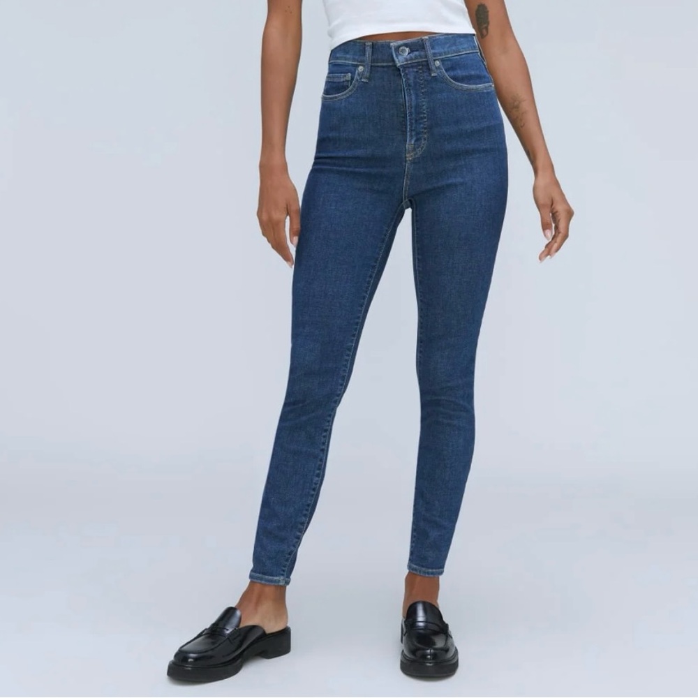New Everlane High Rise Women's Jeans in Deep Blue. Size 26